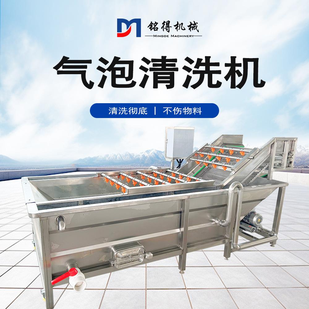 全自动酸豆角脱盐设备大型气浪式西芹清洗机器莲藕气泡清洗机
