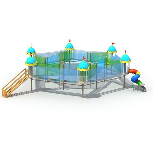 丛林魔网景区儿童树上蹦床大型爬网户外游乐设施丛林穿越拓展厂家