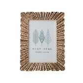 浅金色时尚 饰点缀 轻巧硬度高家庭摆件装 欧式 金属相框摆台
