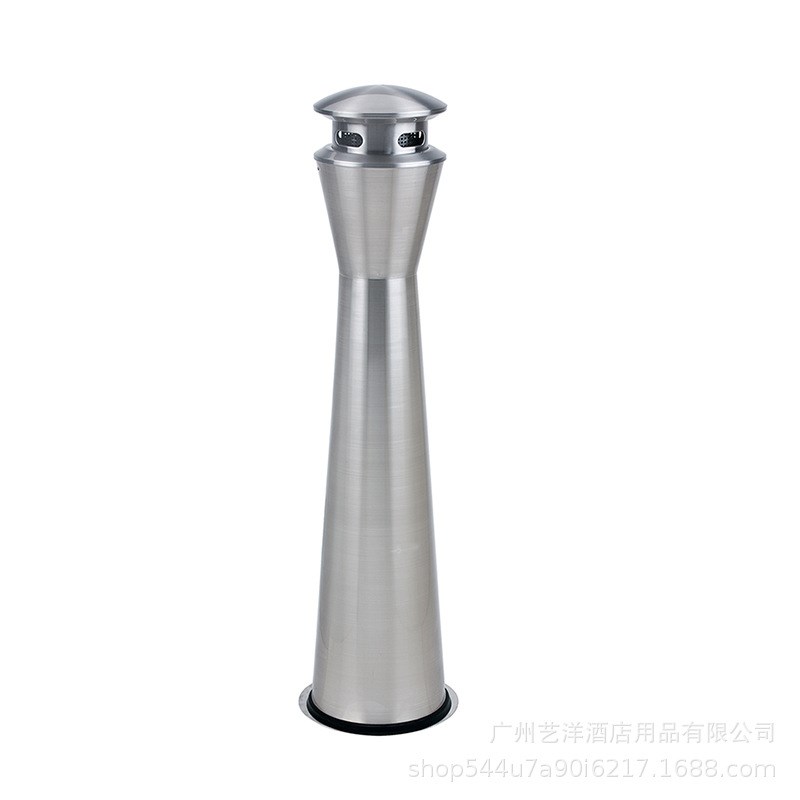 酒店灭烟立式正方形铁烤漆烟灰柱商场吸烟室固定圆形不锈钢烟灰桶