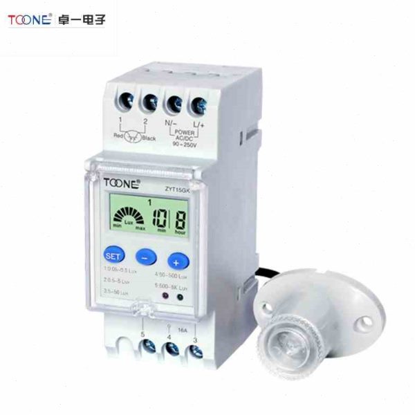 TOONE卓一ZYT15-GK路灯广告灯控制器220V智能光控开关 含光感探头