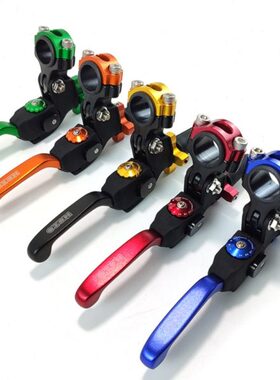 防摔改装华折叠洋56牛角陵离合M4狼战MX64T海T把极盗者杠把手刹车