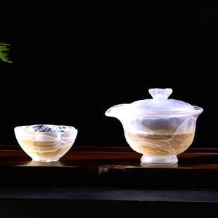 古法琉璃茶杯主人杯品茗单杯个人云雾冰冻O烧功夫茶盏茶碗杯子