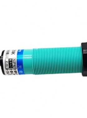 光电开关三线反可调2面米4传感器反光板4R镜3E24v12vP常闭射F-5V