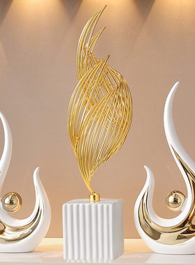 电视柜摆件高端大气上档次轻奢高档家居客厅玄关酒柜W装饰品工艺