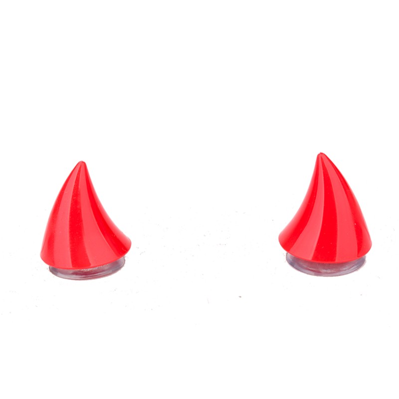 HBA小牛角头盔灰w配件头盔犄角个性可爱装饰