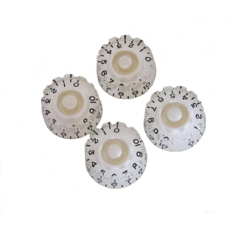 韩产L/p直身缺口旋钮4个一套电吉他音量M音色旋钮电位器帽缺口状