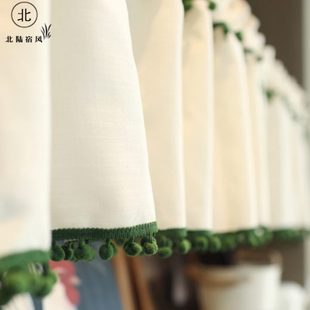 饰门帘简约卧室家用挂帘免打孔半遮短帘防尘隔断帘遮丑半帘 遮布装