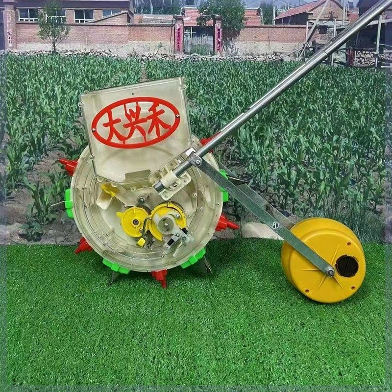 新款玉米种e肥一体播种机手推式多功能豆类黄豆高粱小型家用农用