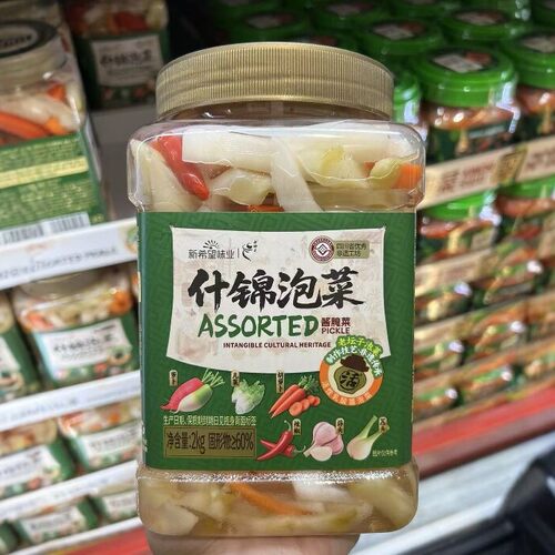 山姆 新希望 什锦泡菜2kg罐装 腌制蔬菜四川泡菜即食下饭菜脆嫩