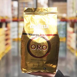 山姆代购拉瓦萨欧罗金咖啡豆1kg 意大利进口中度烘焙丝滑柔和果香