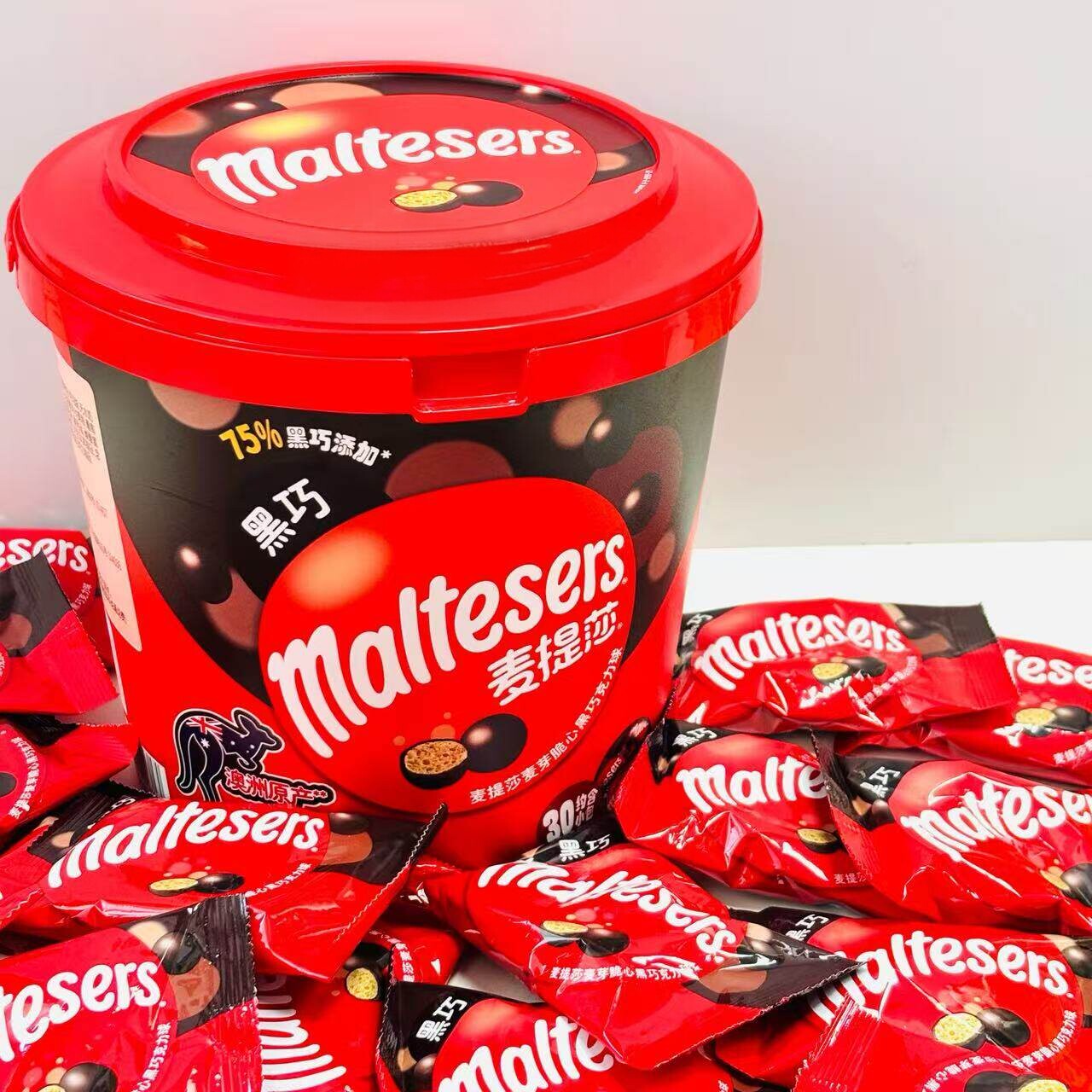 山姆湾Maltesers 麦芽脆心黑巧克力球669热销爆款(代可可脂)