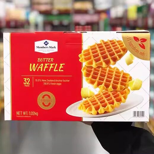 山姆代购 黄油华夫饼干1020g整箱烘烤糕点黄油蛋糕饼干休闲零食