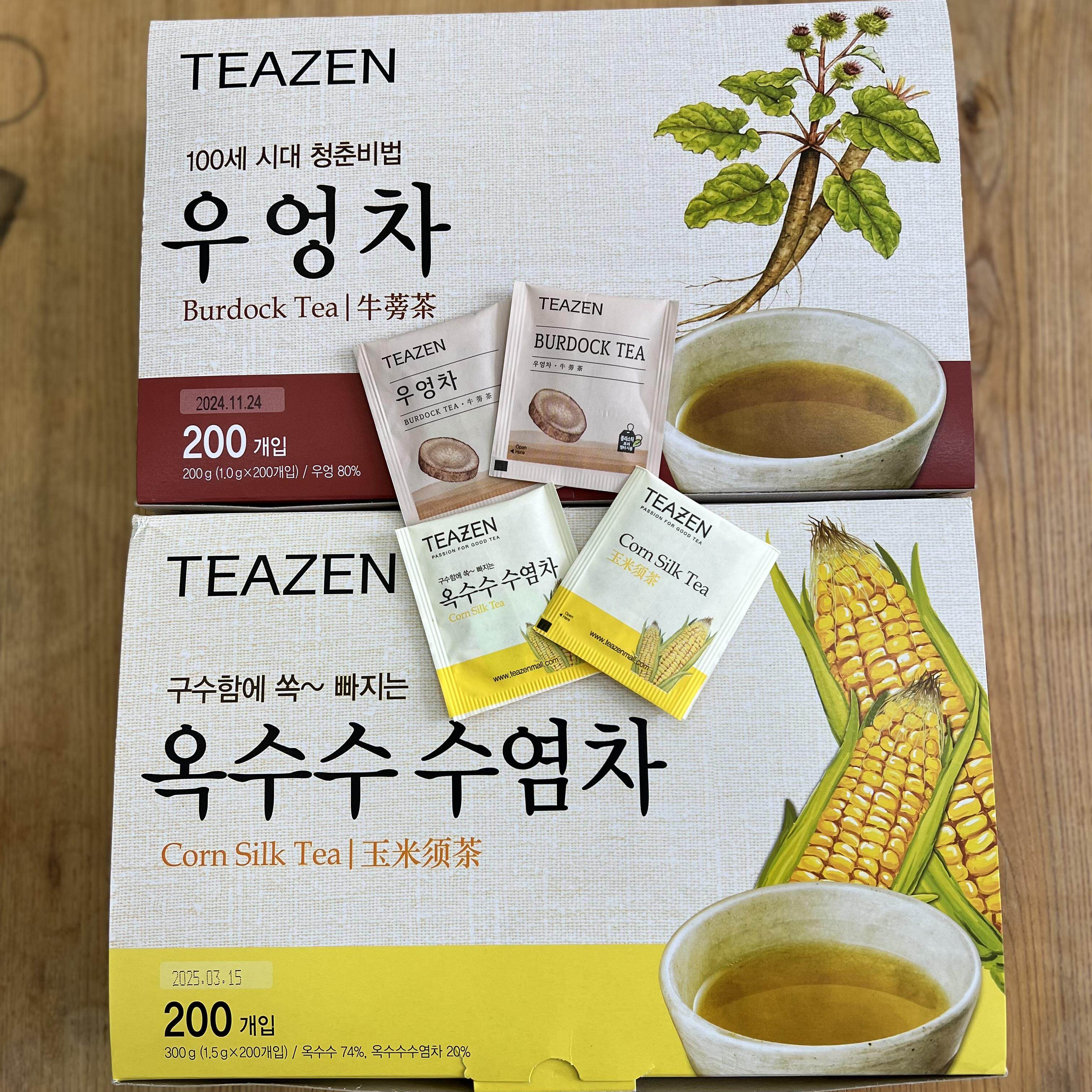 costco开市客代购 韩国TEAZEN茶美安 玉米须牛蒡茶袋包冷泡用会员