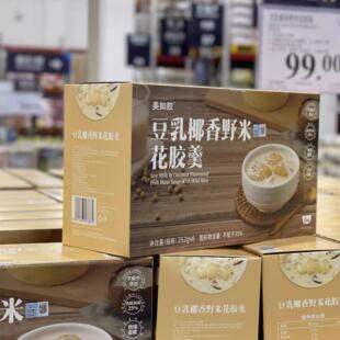 山姆代购 美如胶 豆乳椰香野米花胶羹252g*6口感丰富健康营养滋补