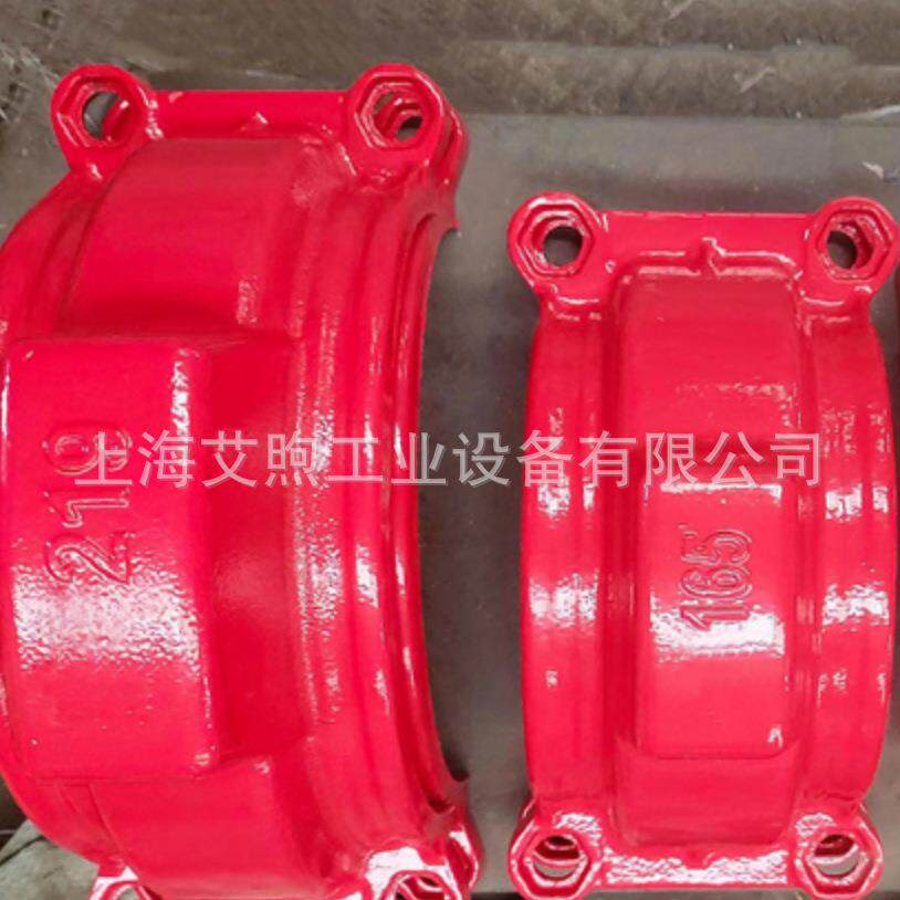 消防沟槽式卡箍补漏全密封修补器 沟槽接头防泄漏抢修节哈夫抱箍