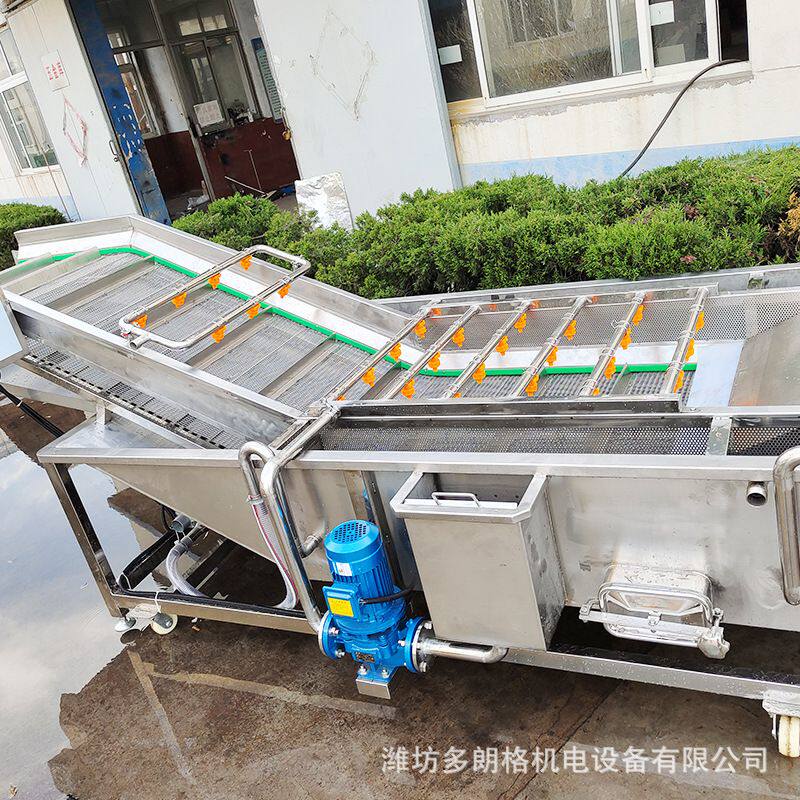 气泡清洗机超声波商用大型滚动式清洗设备食品厂加工用果蔬清洗器