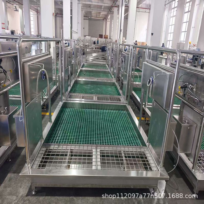 恒尔重科手动刷靴消毒池无需通电接水即用 脚踏消毒池