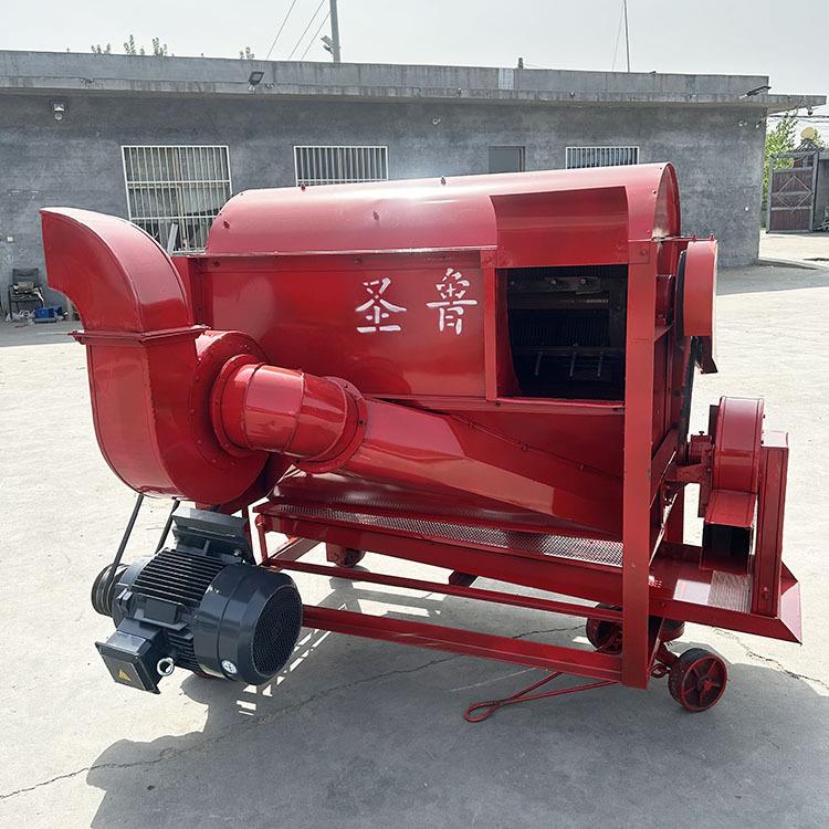 菜籽蒲公英脱粒机小麦打麦机125型四清三风机脱麦机葱籽脱粒机