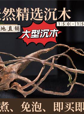 150cm-159cm精品大型沉木造景枝条树桩龟晒台紫柚木树洞拱桥摆件