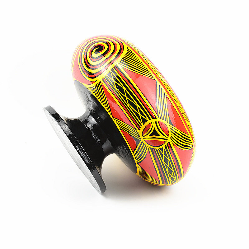 四川凉山少数民族特色工艺品昭觉彝族漆器中号木柯汤钵餐具