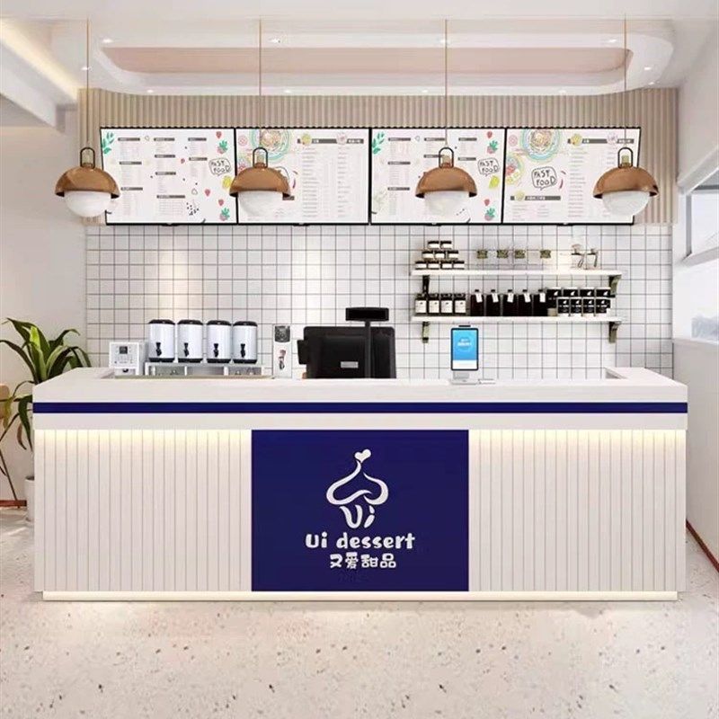 奶茶店吧台便利店超市收银台餐饮饭店前台店宠物咖啡店接待台