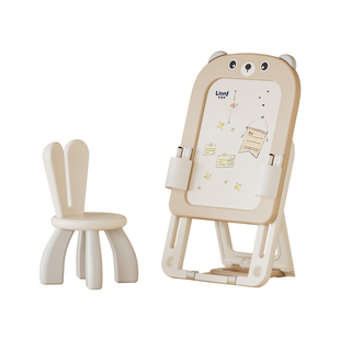 乐婴坊儿童画板支架式家用磁性涂鸦板绘画多功能小黑板写字板