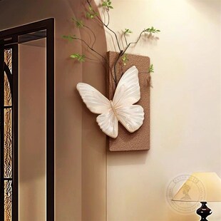 立体蝴蝶装饰画,古色古香客厅壁挂角,创意挂件,墙角壁挂画壁画