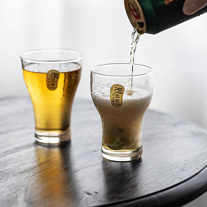 日东洋佐佐木啤酒杯泡立方磨砂精酿啤酒杯杯饮料杯