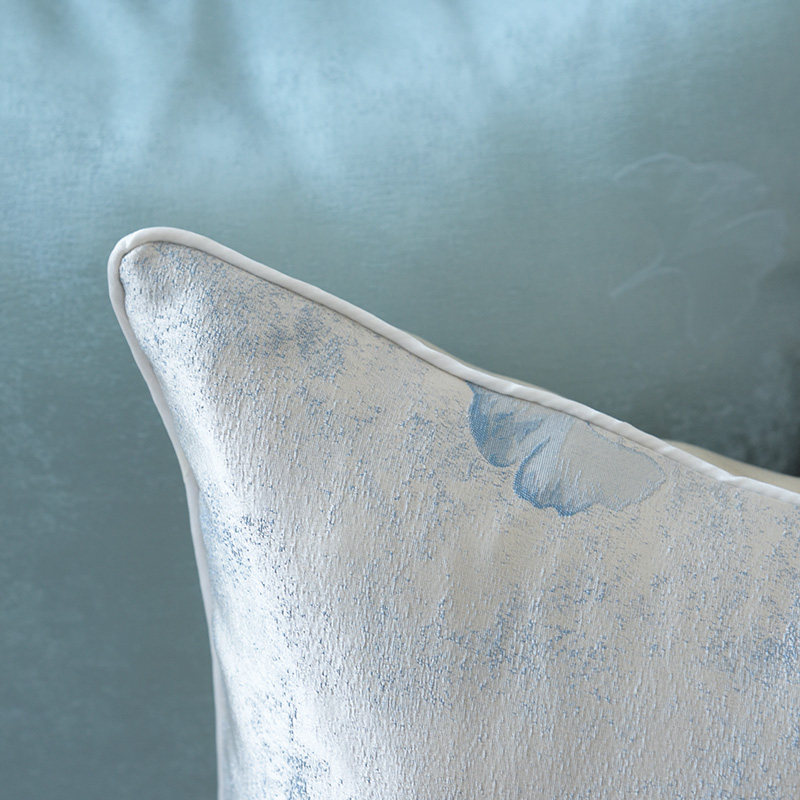 现代银杏叶沙发抱枕客厅几何高精密靠垫腰枕床头靠枕含芯