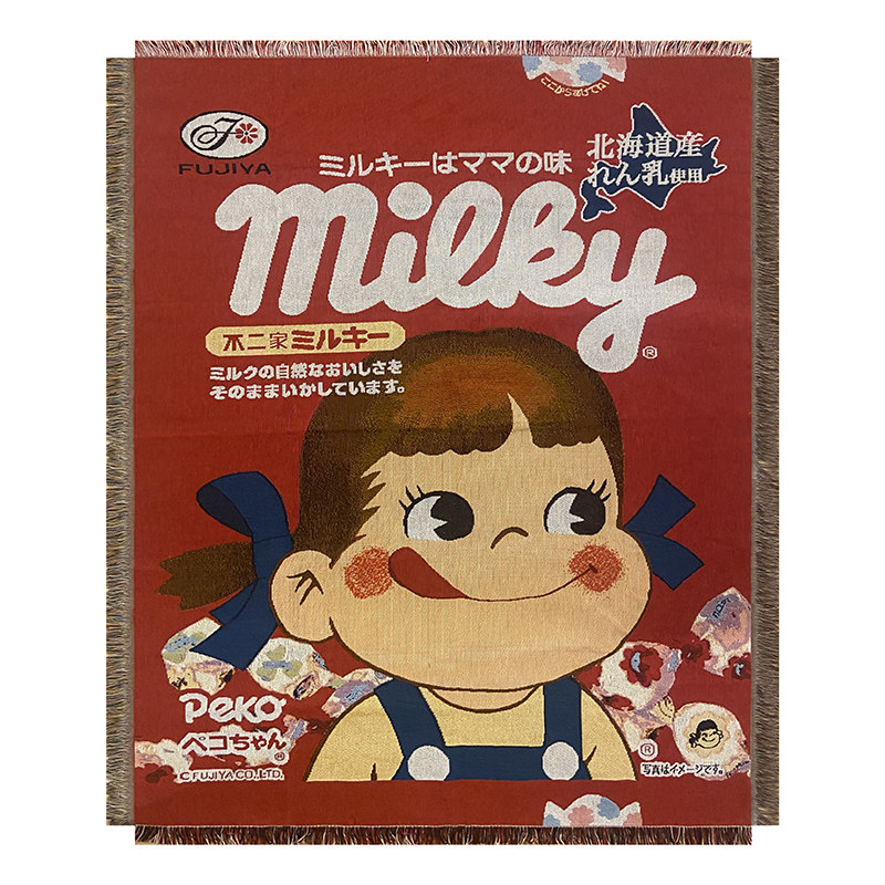 卡通懒人单人沙发盖布毯休闲小毯子办公室午睡毯多用途装饰流苏毯