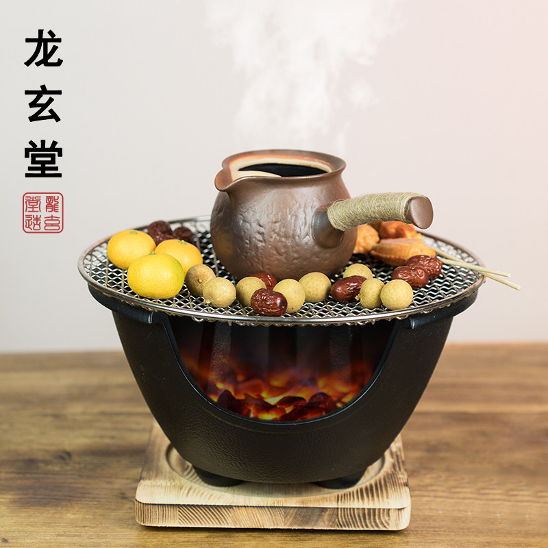 云南罐罐茶烤茶罐西北煮茶壶炭火炉侧把烤茶壶免壶干烧