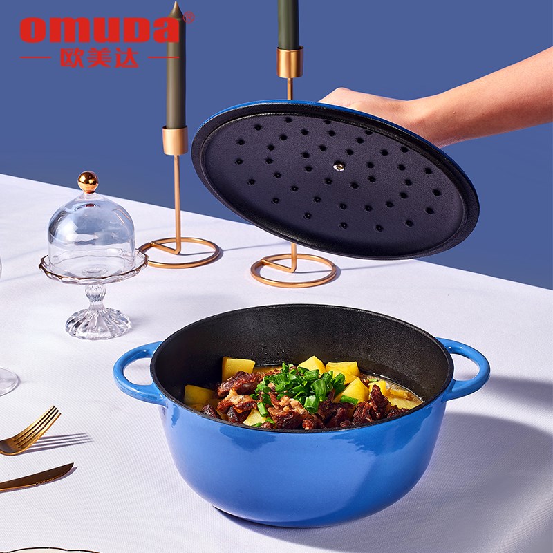 欧美达珐琅锅铸铁锅搪瓷煲汤锅家用焖锅燃气砂锅电磁炉汤锅炖锅