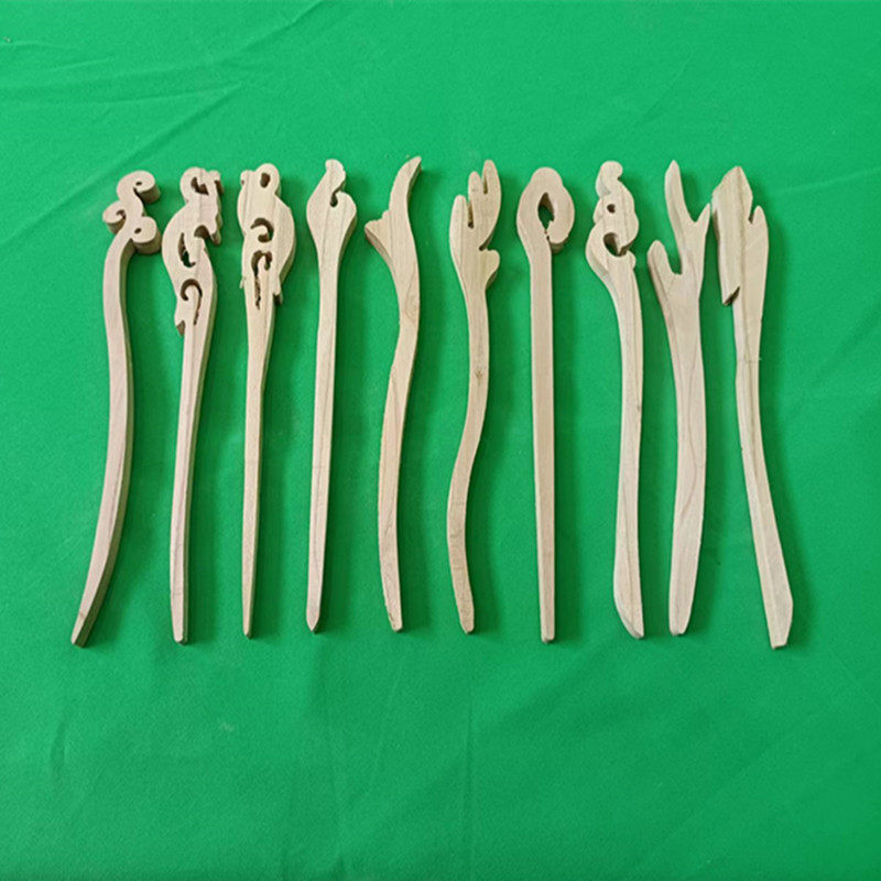 桃木簪子半成品毛坯料纯手工自制发簪古风