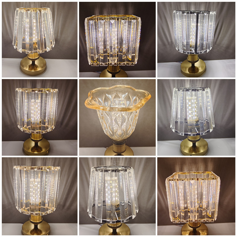 恒大精装房通用玻璃创意灯具水晶吊灯台灯壁灯外壳替换布灯罩