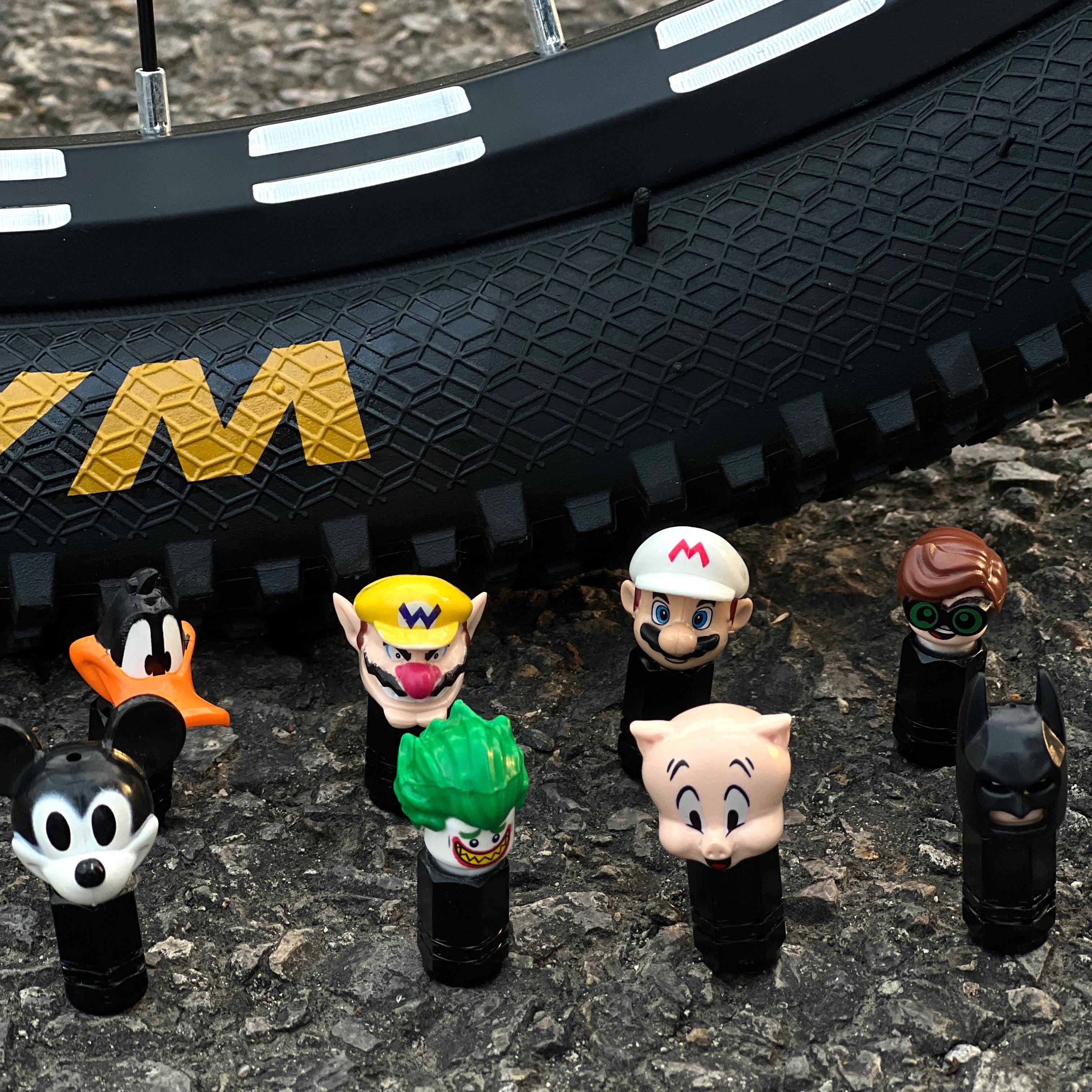 自行车气门嘴帽小布折叠车儿童山地公路车通用法嘴轮胎气门芯套