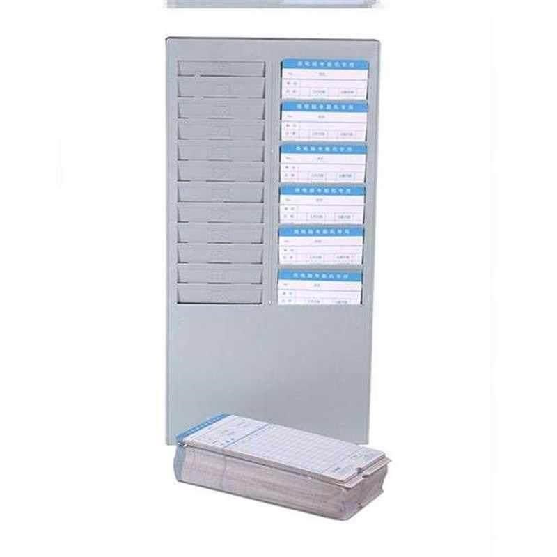 现货员工打卡多功能考勤表插卡板仓库物料卡考勤架插卡架子双排卡