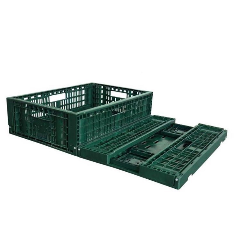 塑料折叠箩菜水果箩收纳物流筐 周转*箩塑物豪料胶塑蔬筐600*4003