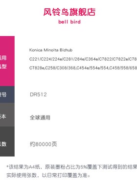 适合柯尼卡美能达C221s套鼓C224科美C281 Cs284 C364e C7122 C712