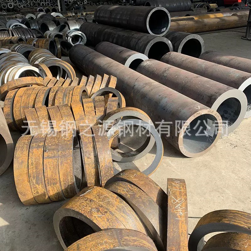 20CrMn无缝钢管切割零售45#20号厚壁碳钢空心圆管铁管机械加工
