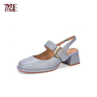 【超能小太阳严选】MARTNIEL马内尔包头凉鞋女新款法式拖鞋G33181