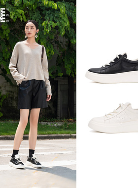 【超轻头层牛】专柜1590【超能小太阳】MARTNIEL厚底轻便小白鞋