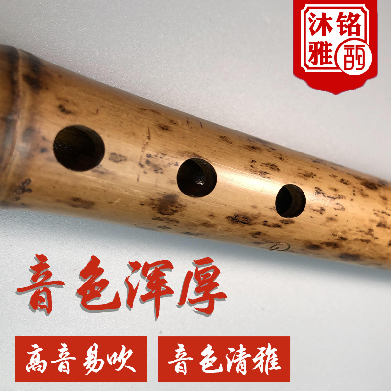 高档老料湘妃洞箫专业演奏乐器八孔六典藏一节正手反G调f古风长潇