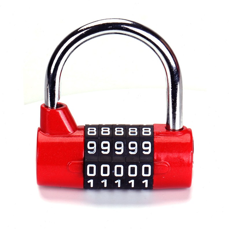 大号5位 健身房更衣柜橱柜工具箱防盗窗大字密码锁挂锁房门 发