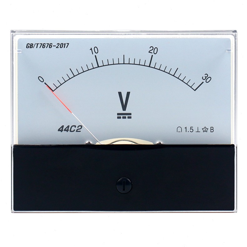 44C2指针式直流电压仪表5V10V20V30V 50V100V250V450V机械伏特表