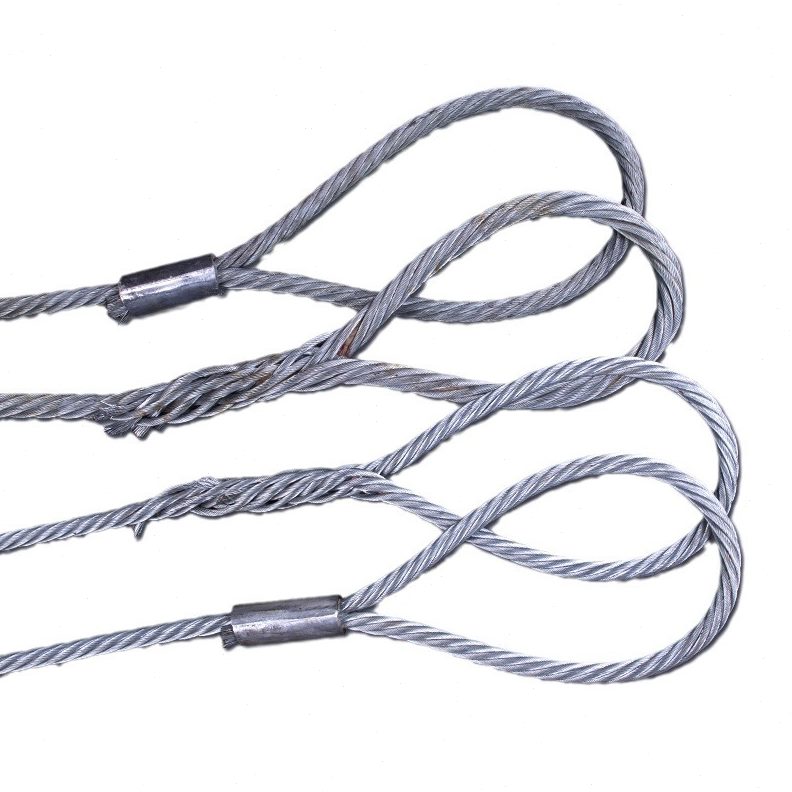 涂油钢丝绳吊索具起重插编钢丝绳规格齐全压制钢丝绳索具组合吊具