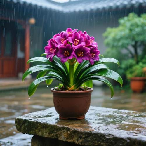 君子兰盆栽四季兰绿植物