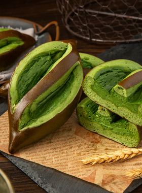 卡布罗森重抹茶碱水饱腹强早餐代餐办公健身代餐零食手作面包