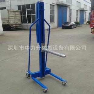模具装 200kg迷你型工位车手摇式 缷车手动轻型堆高车物料搬运车