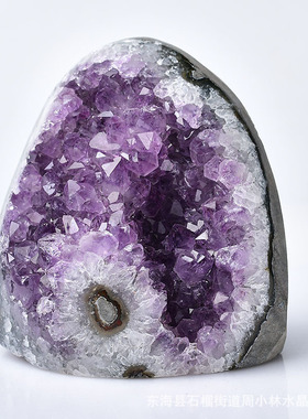 跨境外贸货源 乌拉圭紫水晶簇摆件 家居摆件